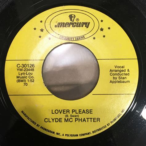 Clyde Mcphatter Lover Please A Lovers Question Yellow Labels