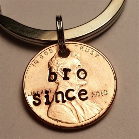 A personalized gift is the way to go. Bro Custom Lucky Penny Gift, Brother Gift, Lucky Penny ...