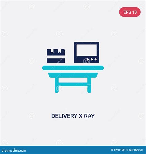 Two Color Delivery X Ray Vector Icon From Delivery And Logistics