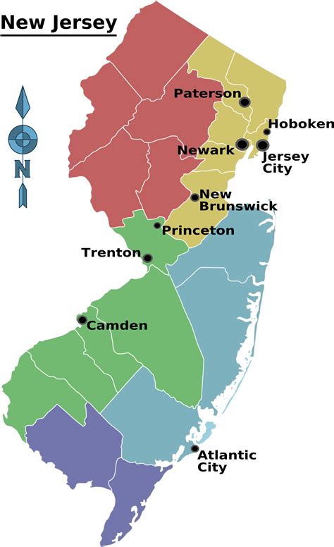 Large Map Of New Jersey Cities Lionhearted Blogosphere Slideshow
