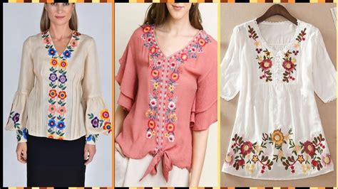 Beautifull Stylish Hand Embroidery Shirts Designs For Girls Youtube