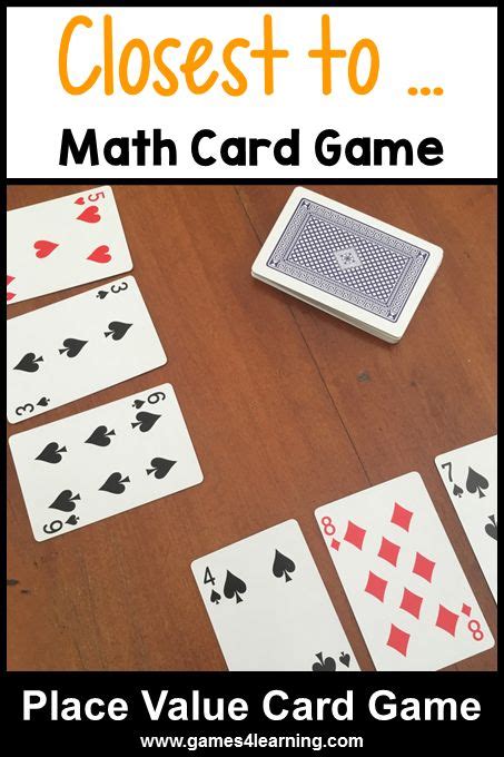Math Card Games (4) | Math card games, Easy math games, Math games for kids