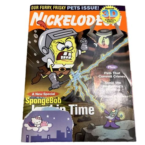 Nickelodeon Nick Magazine Spongebob Lost In Time March 2006 3d Version