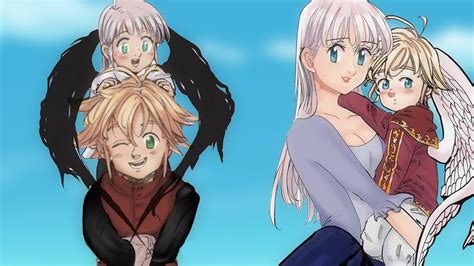 Os Novos Filhos De Meliodas E Elizabeth No Final Alternativo Do MangÁ De Nanatsu No Taizai Youtube