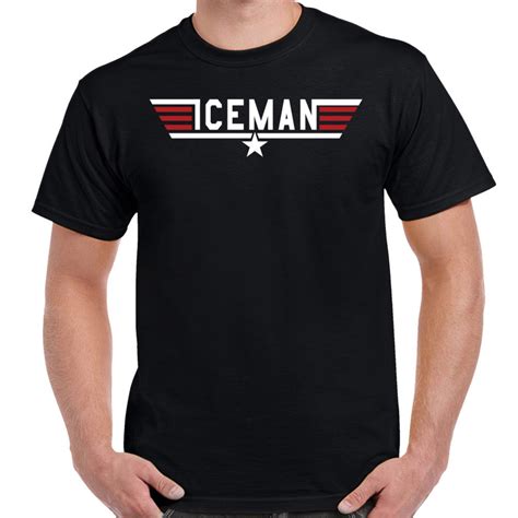 Top Gun Iceman Logo T Shirt Etsy
