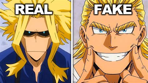 The Real Reason All Might Has A Muscle Form Youtube