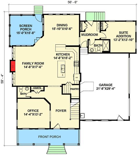Open Floor Plan Farmhouse 30081rt Architectural Designs House Plans