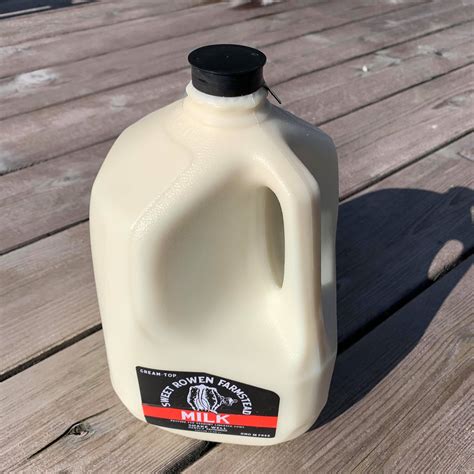 Gallon Cream Top Whole Milk Snug Valley Farm