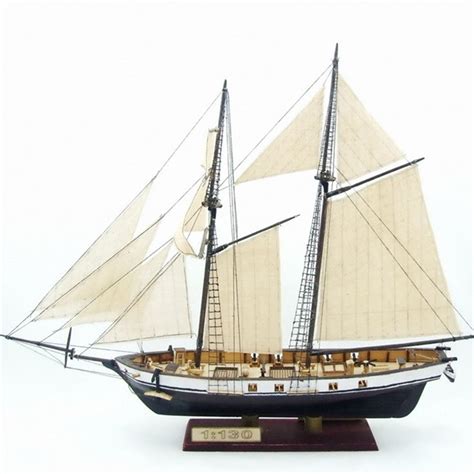 1130 Scale Sailboat Model 380x130x270mm Diy Ship Assembly Model Kits