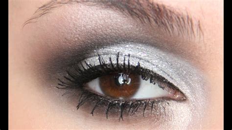 Black And Silver Smokey Eye Makeup Tutorial Youtube