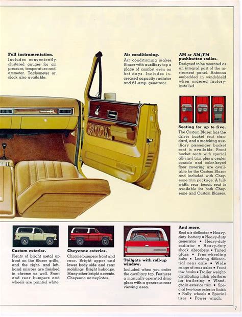 1974 Chevrolet And Gmc Truck Brochures 1974 Chevy Blazer 07