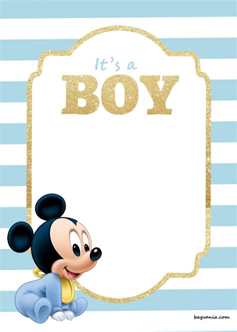 26 Inspirational Baby Mickey Mouse Baby Shower Invitations Baby Shower