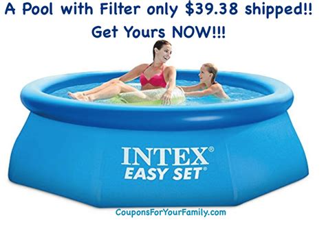 Hot Save 61 On Intex 8ft X 30in Easy Set Pool With
