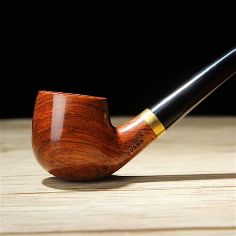 Muxiang Churchwarden Pipe Long Rosewood Tobacco Smoking Pipe With