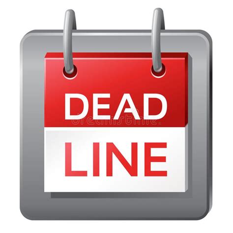 Deadline Icon Icon Of Dead Line Icon Red Aff Icon Icon