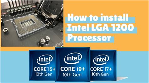 How To Install Intel Lga 1200 Processor Youtube