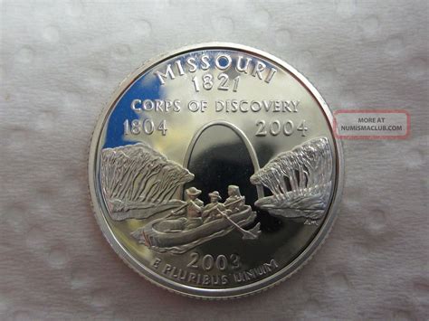 2003 S Missouri State Quarter Gem Proof Deep Cameo 90 Silver