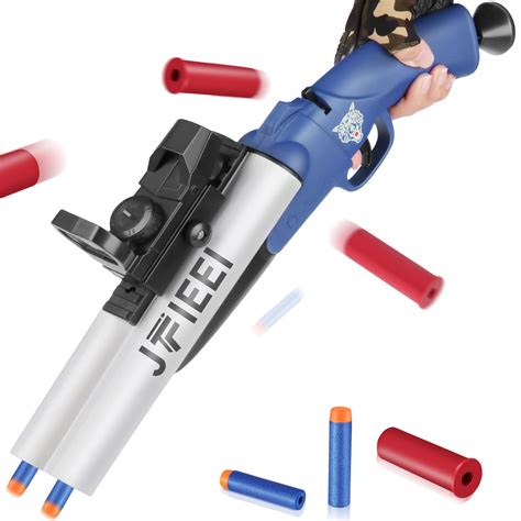 Buy Jfieei Double Barrel Shotgun Shell Ejecting Toy Nerf Gun Soft