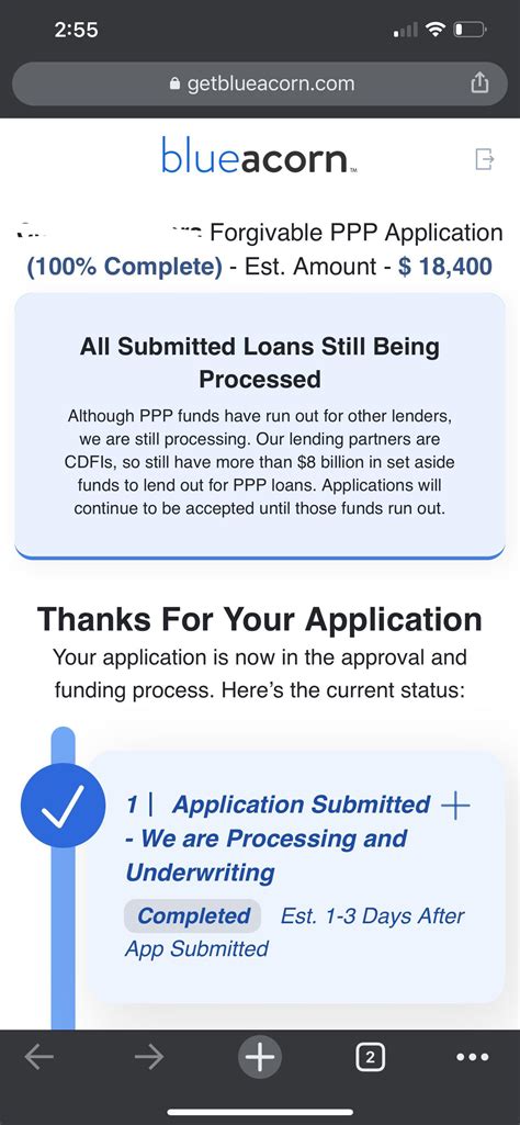 It Looks Like Ppp Funds Have Ran Out Now Blue Acorn Sending Out