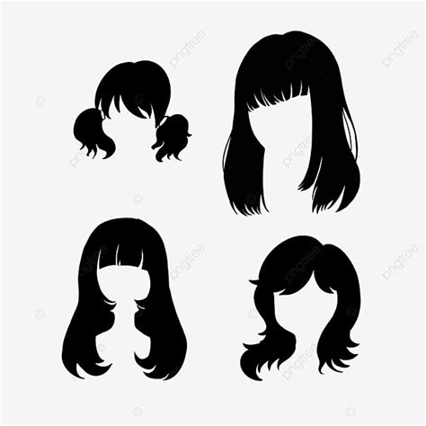 Girl Hairstyles Clipart Vector Girls Hairstyle Clip Art Womens