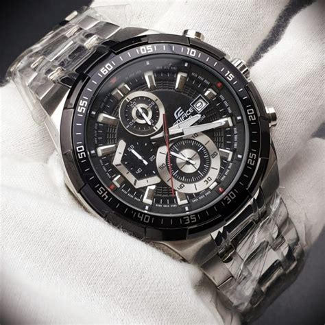 official warranty casio edifice efr 539d 1av chronograph 100m black dial stainless steel