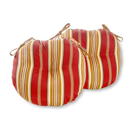 This cushion has been specifically designed for outdoor use, and will add an extra special touch of comfort to your bistro furniture. Greendale Home Fashions Roma Stripe 15'' Outdoor Bistro ...