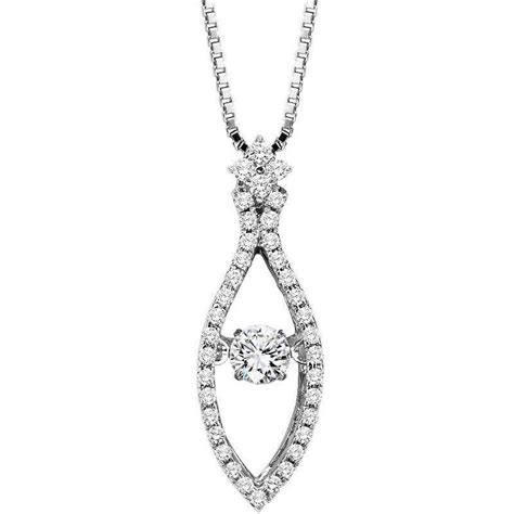 14k 12cttw Marquise Shaped Rhythm Of Love Diamond Halo Necklace