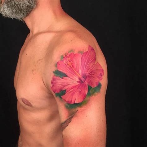 60 Awesome Hibiscus Tattoo Ideas For Men - Your Powerful Totem