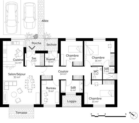 Plan Maison Avec Chambres Et Bureau Ooreka