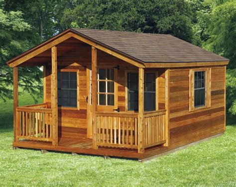 Amish Elite Cabin With Porch Kit Choose Size Cabin Tent Log Cabin