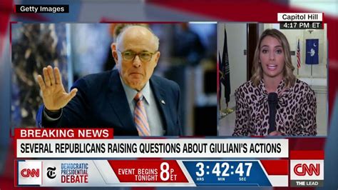 House Republicans Begin To Express Concern About Giulianis Actions In