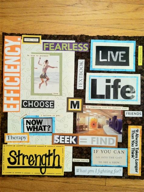 Vision Board 2012 Let Life Be Your School Vision Board Project