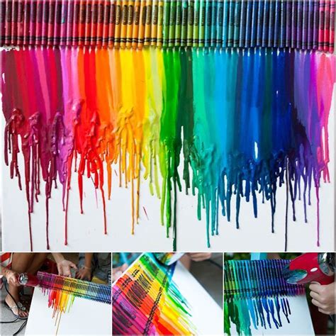 Creative Ideas Diy Stunning Melted Crayon Art Canvas