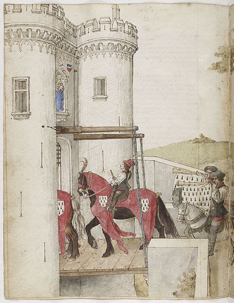 1460senluminure Du Livre Des Tournois Du Roi René Danjou Dessins De