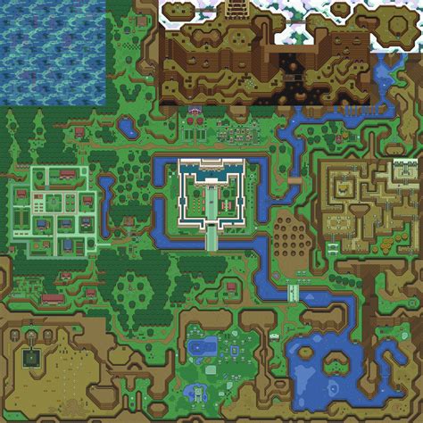 Filelegend Of Zelda The Link To The Past A Snes Map Light