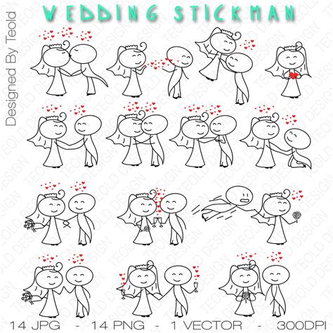 Stick Figure Wedding Clipart Clip Art Stick People Wedding Clipart