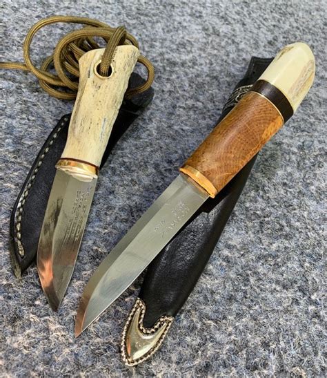 Zweden Two Unique Swedish Hunting Knives Mora Hunting Mes Catawiki