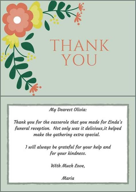 57 Best Funeral Thank You Cards Images On Pinterest Funeral