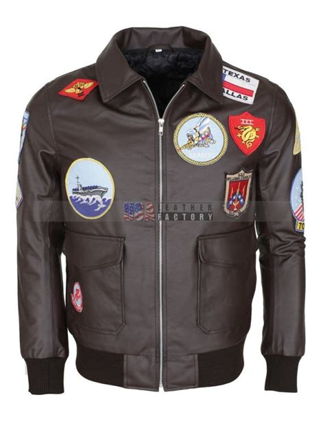 Top Gun Leather Jacket Tom Cruise Top Gun Flight Bomber Jacket