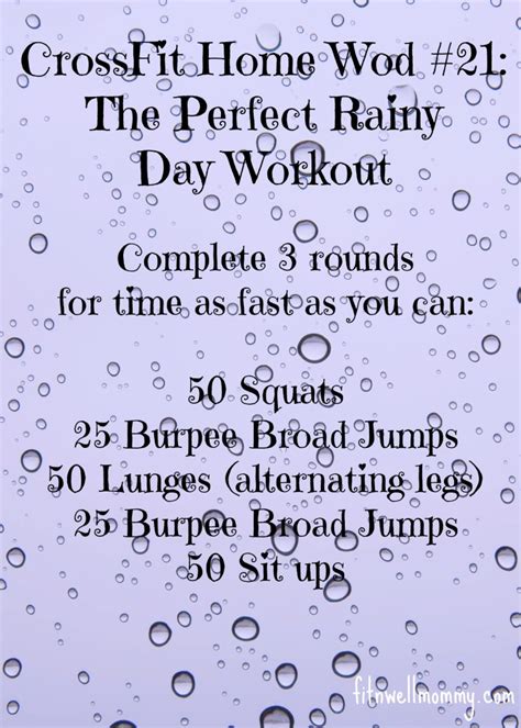 Crossfit Home Wod 21 The Perfect Rainy Day Workout Deliciously Fit