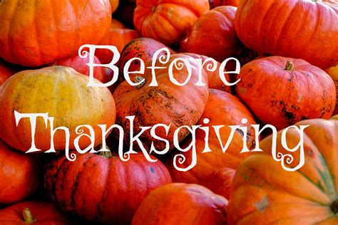 5 Things Friday Before Thanksgiving
