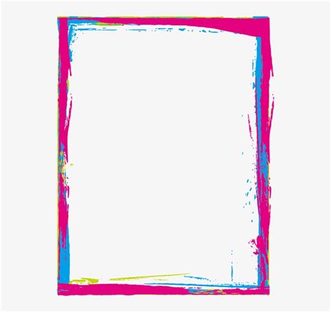 Colorful Borders Frames Paint - Colorful Borders And Frames - Free ...