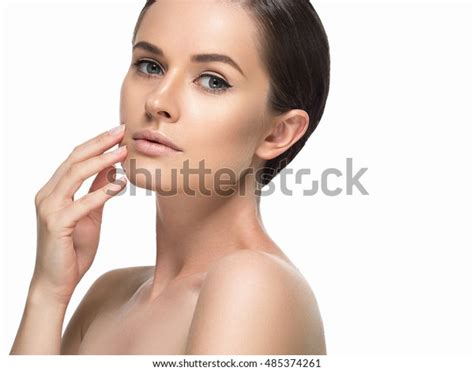 Beautiful Woman Face Closeup Healthy Skin Stock Photo Shutterstock