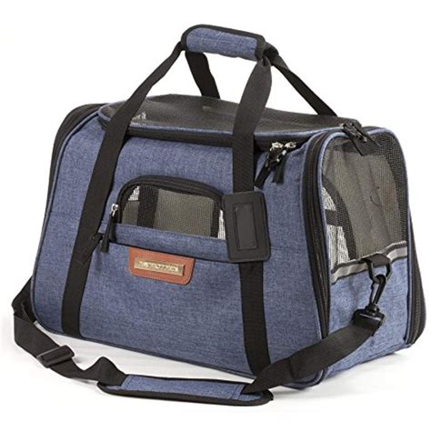 Pawfect Pets Pet Travel Carrier, Soft-Sided with Two Pet Mats for Small