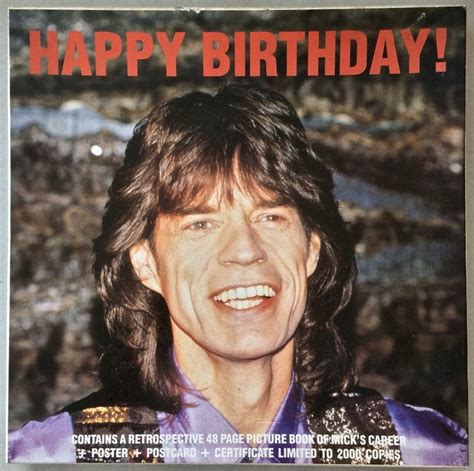 Mick Jagger Happy Birthday 中古レコード・アメコミ・洋書ペーパーバック・香港映画dvd・ソフビのお店 コーラ・ボーイ