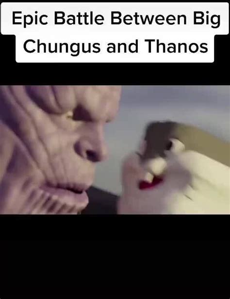 Epic Battle Between Big Chungus And Thanos