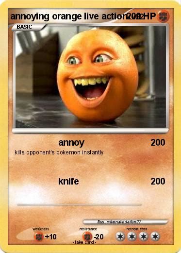 Pokémon Annoying Orange Live Action Annoy My Pokemon Card