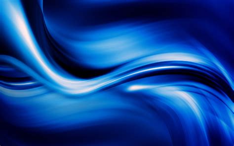 Download Wallpapers Blue Waves 4k Abstract Waves Blue Background