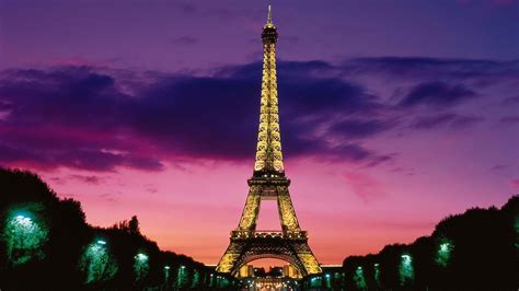 Paris Skyline Cityscape Hd Eiffel Tower At Night Eiffel Tower