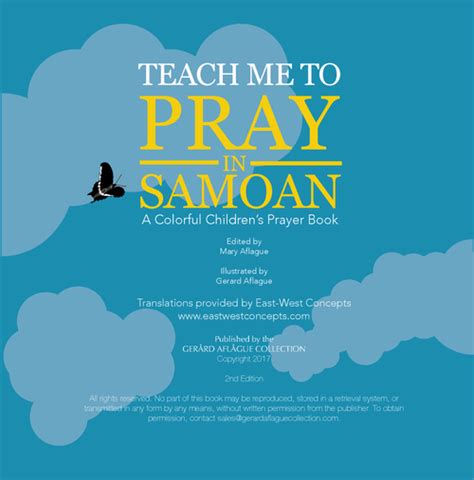 Teach Me To Pray In Samoan Book